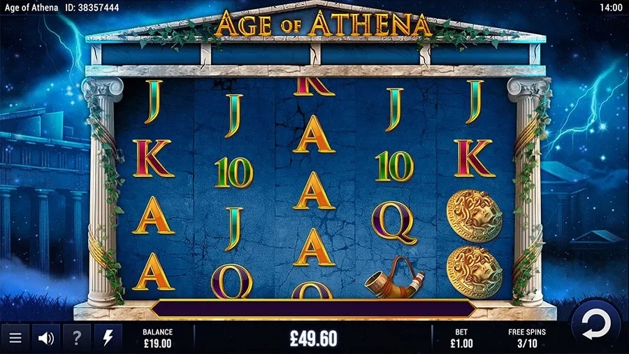Slot online Age of Athena di Microgaming