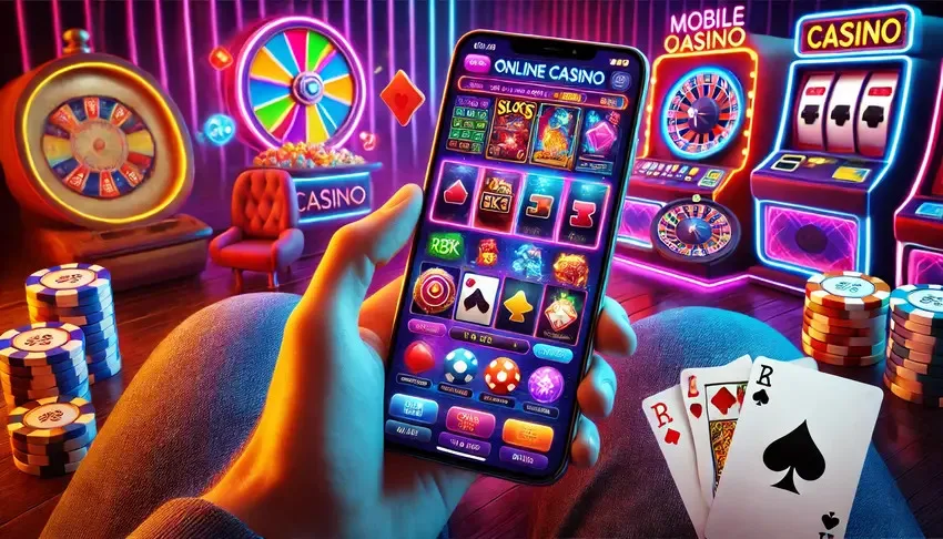 Playing casino games on mobile